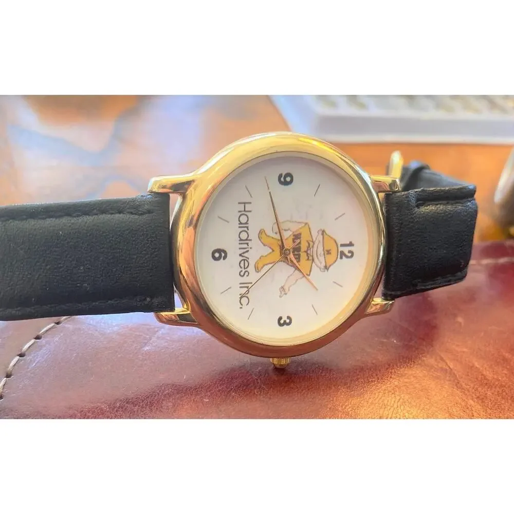 Women's 37mm Gold Tone Hardrives Inc Watch by Uptown Watches